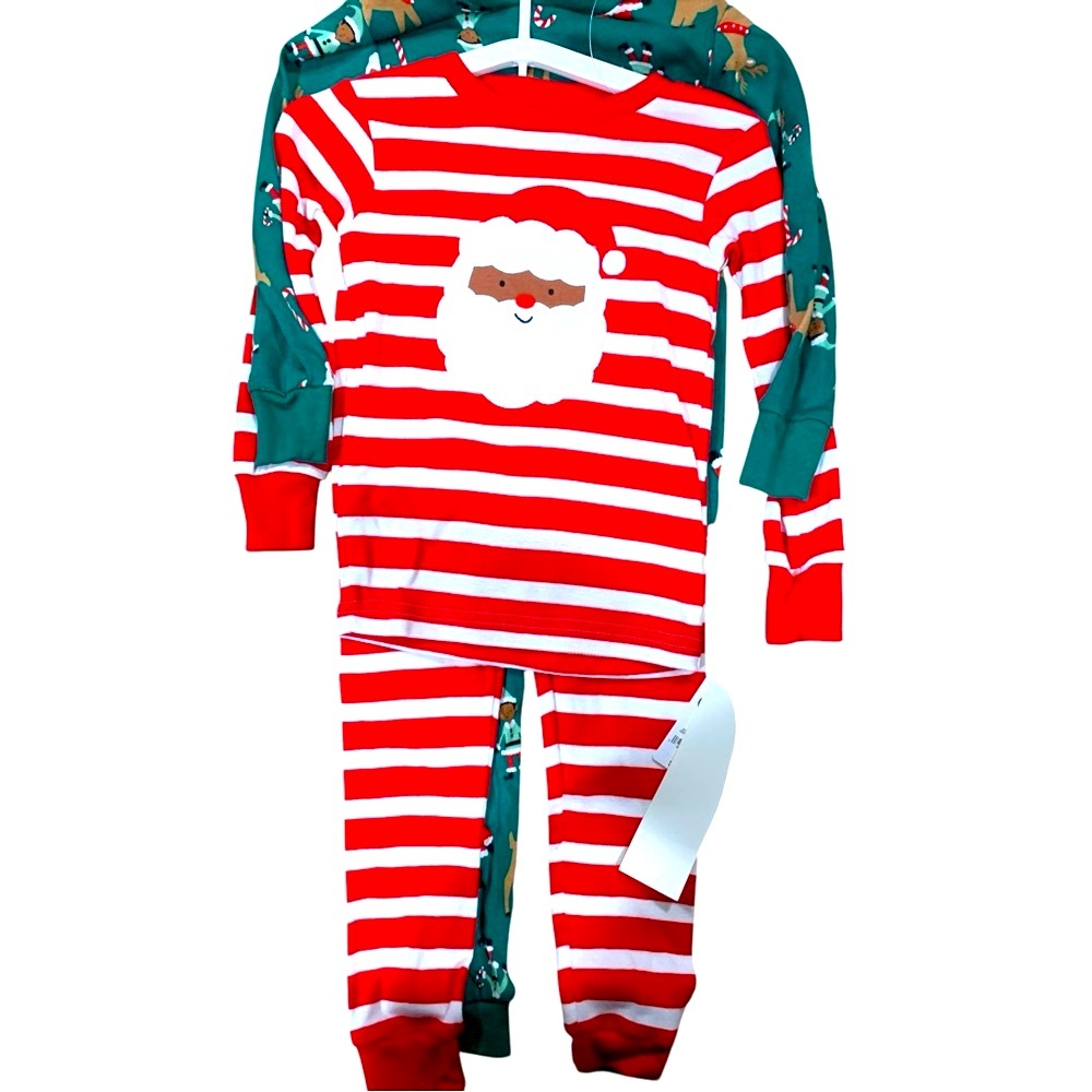 4 Piece Carters Just One You Christmas Pajamas 2T New